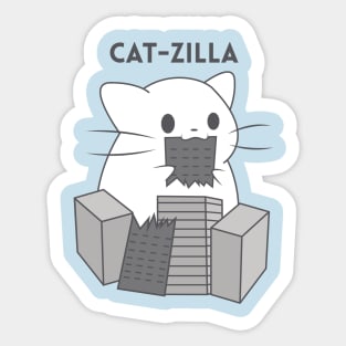 Cat-zilla Sticker